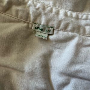 Oversized white button down